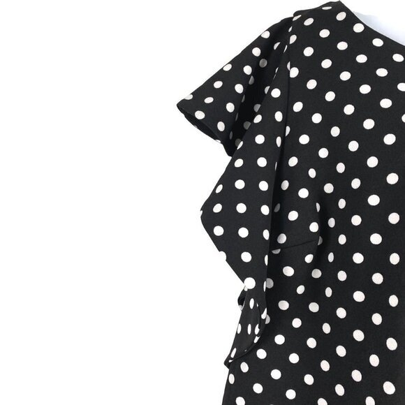 Lane Bryant Dress Women's Size 18/20 Polka Dot Black White‎ Polyester Blend - Picture 4 of 10